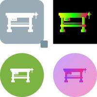 Work Bench Icon Design vector