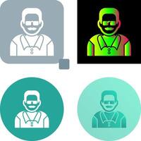 Unique Male Professor Icon Design vector