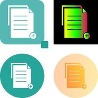 Unique Two files Icon Design vector