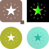 Unique Star Icon Design vector