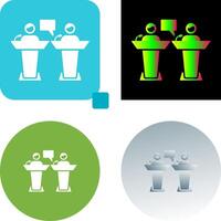 Debate Icon Design vector