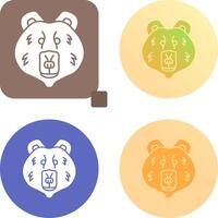 diseño de icono de oso polar vector