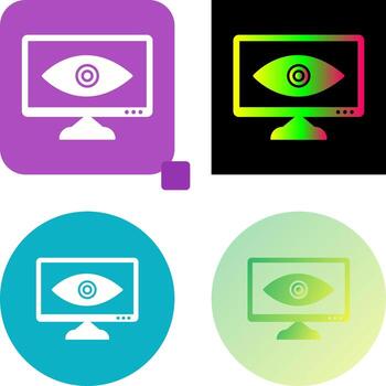 Unique Web Visibility Icon Design vector