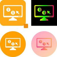 Unique Pay Per Click Icon Design vector
