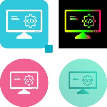 único código mejoramiento icono diseño vector