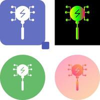 Unique Intelligent Search Icon Design vector