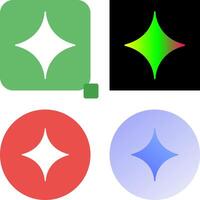 Unique Diamond Icon Design vector