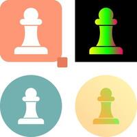 Unique Pawn Icon Design vector