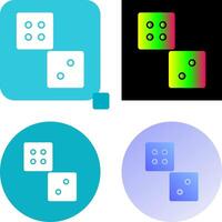 Unique Dice Icon Design vector