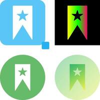 Unique Bookmarking Services Icon Design vector