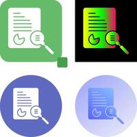 Unique Case Study Icon Design vector