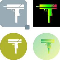 único pistola icono diseño vector