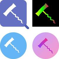 Unique Corkscrew Icon Design vector