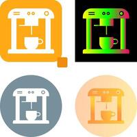 Unique Coffee Machine Icon Design vector