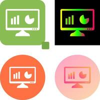 Unique Analytics Icon Design vector