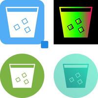 Unique Double Shot Icon Design vector