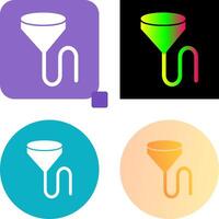 Unique Beer Bong Icon Design vector