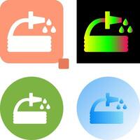 Unique Water Hose Icon Design vector