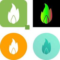 Unique Fire Icon Design vector