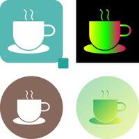 único caliente café icono diseño vector