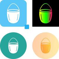 Unique Water Bucket Icon Design vector