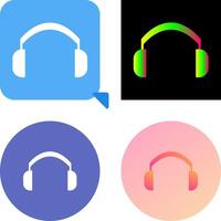 diseño de icono de auriculares vector