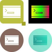 Unique Console Icon Design vector