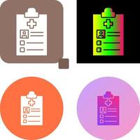 Medical Record Icon Design vector