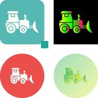 Industrial Tractor Icon Design vector