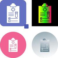 diseño de icono de informe médico vector