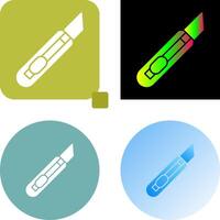 Stationery Knife Icon Design vector