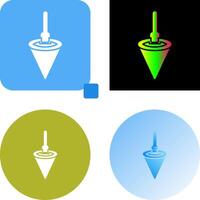 Plumb Bob Icon Design vector