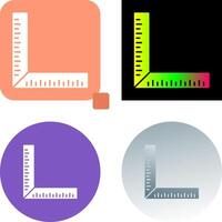 square Ruler Icon Design vector