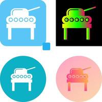 Tank Exhibit Icon Design vector