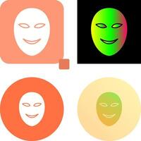 Ancient Face Mask Icon Design vector