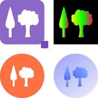 arboles icono diseño vector