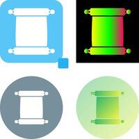 Scroll of Paper Icon Design vector