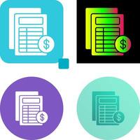 Invoice Icon Design vector