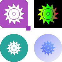 Saw Blade Icon Design vector