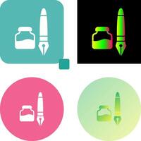 Ink and Pen Icon Design vector