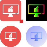Online Vote Icon Design vector