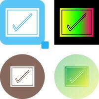 Checkbox Icon Design vector