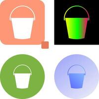 Water Bucket Icon Design vector