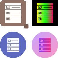 Ballot Paper Icon Design vector