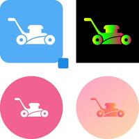 Lawn Mower Icon Design vector