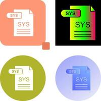 sys icono diseño vector