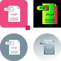 diseño de icono php vector