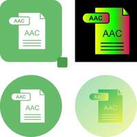 aac icono diseño vector