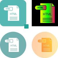 HTML Icon Design vector