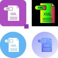 xml icono diseño vector